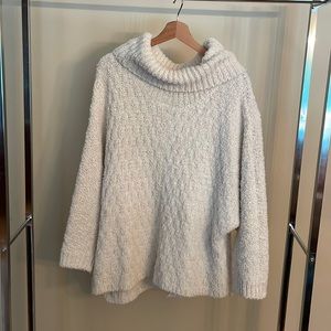 Chelsea28 Oversized Cozy Sweater, Cream, Size M/L